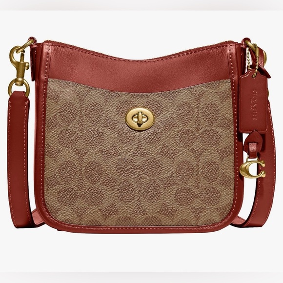 Coach Handbags - Coach Coated Canvas Signature Chaise Crossbody 19 AUTHENTIC NWT -Minor Scratches